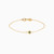 WB118 - Square Green Stones Gold Plated Chain Bracelet - 97385618-1.jpg