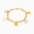 WB69 - Heart Cubic Zirconia Gold Plated Chain Bracelet - 97097219-2.jpg