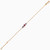 WB32 - Bow Colored Stones Gold Plated Chain Bracelet - 97357518-3.jpg