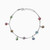 WB107 - Circle Colored Stones Sterling Silver Chain Anklet - A4553-MHB-1.jpg