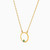MLN957 - Circle Green Stones Necklace in 18K Gold - 21046140957 (2).jpg