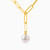 WN85 - Round Pearl Gold Plated Necklace - A4164-00DG-2.jpg