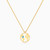 MLN955 - World Map Colored Stones Necklace in 18K Gold - 21046140951-1.jpg