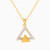 MLN827 - Triangle Clear Stone Necklace in 18K Gold - 21046110747-1.jpg