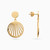 WE158 - Circle Gold Plated Drop Earrings - 23026400-2.jpg
