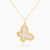 MLN852 - Butterfly Colored Stones Necklace in 18K Gold - 21046140907-1.jpg