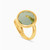 WR130 - Circle Green Stones Gold Plated Ring - H4181041-2.jpg