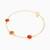 MLB343 - Pomegranate Red Stone Chain Bracelet in 18K Gold - 21047110234-2.jpg