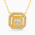 WN112 - Octagon Cubic Zirconia Gold Plated Necklace - 97368245-1.jpg