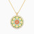 MLN990 - Circle Diamonds & Enamel Coated Necklace In 18K Gold - 21046110919-1.jpg