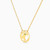 MLN804 - Circle Green Stones Necklace in 18K Gold - 21046110843-2.jpg