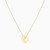 MLN804 - Circle Green Stones Necklace in 18K Gold - 21046110843-3.jpg