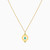 MLN798 - Arabesque Green Stones Necklace in 18K Gold - 21046110834-3.jpg