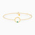 MLB359 - Circle Green Stones Chain Bracelet in 18K Gold - 21047110252-1.jpg