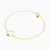 MLB359 - Circle Green Stones Chain Bracelet in 18K Gold - 21047110252-2.jpg