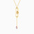 MLN740 - Rectangle Colored Stones Necklace in 18K Gold - 21046030156-2.jpg