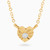 MLN840 - Heart Clear Stone Necklace in 18K Gold - 21046110810-1.jpg