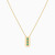 MLN799 - Baguette Green Stones Necklace in 18K Gold - 21046110837-3.jpg
