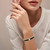 LDB374 - Pear Diamond & Enamel Coated Bangle Bracelet in 18K Gold - CSBG0109PB-YG-4.jpg
