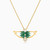 LIN616 - Eagle Green Stones Necklace in 18K Gold - 111405120283-1.jpg