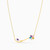 LIN518 - Flower Colored Stones Necklace in 18K Gold - 121404180060-3.jpg