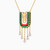 LIN620 - Arabesque Pearl & Colored Stones Necklace in 18K Gold - 111405180286-2.jpg