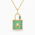 LIN588 - Lock Green Stones Necklace in 18K Gold - 111404120269-1.jpg
