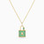 LIN588 - Lock Green Stones Necklace in 18K Gold - 111404120269-3.jpg