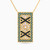 LIN423 - Rectangle Colored Stones Necklace in 18K Gold - 111405180107-1.jpg