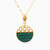 LIN822 - Circle Green Stones Necklace in 18K Gold - 131405120007-1.jpg