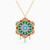LIN38 - Flower Colored Stones Necklace in 18K Gold - 111405120240-1.jpg