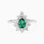LDR702 - Pear Diamond & Green Stones Ring in 18K Gold - RA80913EM-1.jpg