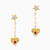 LDE259 - Heart Diamond & Rose Stone Drop Earrings in 18K Gold - LEA00016-1.jpg