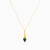 MLN834 - Cone Green Stones Necklace In 18K Gold - 21046110802-3.jpg