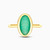 WR94 - Oval Green Stones Gold Plated Ring - 292716052-1.jpg