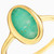 WR94 - Oval Green Stones Gold Plated Ring - 292716052-3.jpg
