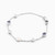 WB162 - Circle Colored Stones Sterling Silver Chain Bracelet - 87369918-2.jpg