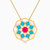 MLN982 - Flower Enamel Coated Necklace in 18K Gold - 21046110911-1.jpg