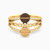 LGR507 - Circle Colored Stones Ring in 18K Gold - 61002180112-1.jpg