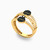 LGR508 - Circle Black Stone Ring in 18K Gold - 61002180113-2.jpg