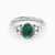 LDR2042 - Oval Diamond & Green Stones Ring in 18K Gold - RN400305W18HEM1-1.jpg