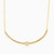 WN47 - Circle Cubic Zirconia Gold Plated Chain Necklace - 97357145-3.jpg