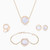 LDS50 - Circle Shaped Diamond & Green Stones Full Jewelry Set in 18K Gold - LST00005MOP-1 .jpg