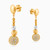 LGE12 - Beaded Cubic Zirconia Drop Earrings in 21K Gold - 22003020017-3.jpg
