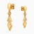 LGE28 - Rhombus Cubic Zirconia Drop Earrings in 21K Gold - 22003110019-3.jpg