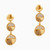 LGE10 - Circle Cubic Zirconia Drop Earrings in 21K Gold - 22003110042-3.jpg