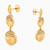 LGE10 - Circle Cubic Zirconia Drop Earrings in 21K Gold - 22003110042-4.jpg