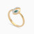 LDR2362 - Marquise Green Stone Diamond Ring in 18K Gold - SAR03245-2.jpg