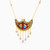 LIN35 - Arabesque Colored Stones Necklace in 18K Gold - 111405180253-2.jpg