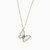 LIN359 - Butterfly Colored Stones Necklace in 18K Gold - 111405100034-2.jpg